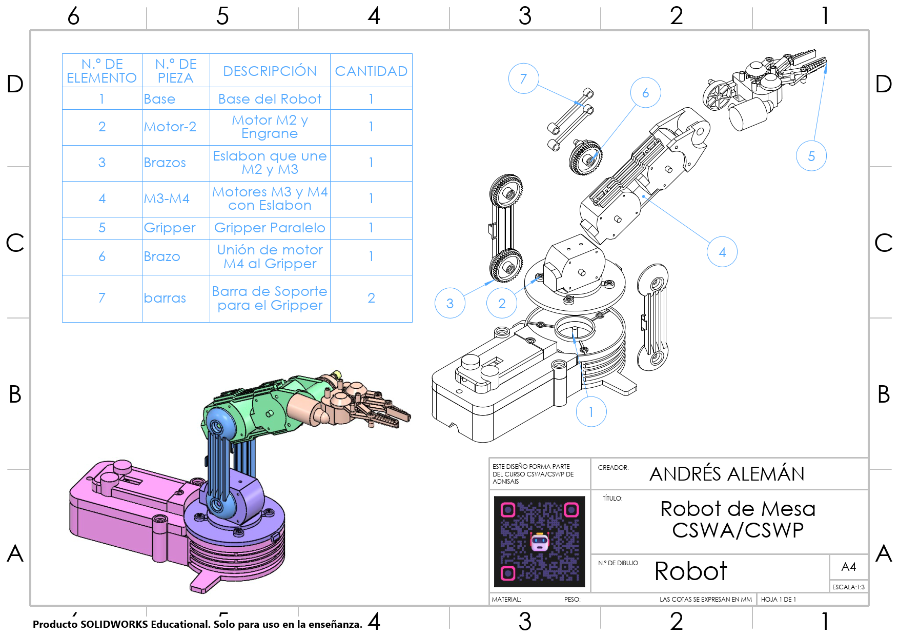 Sheet 1 - Master Assembly & BOM