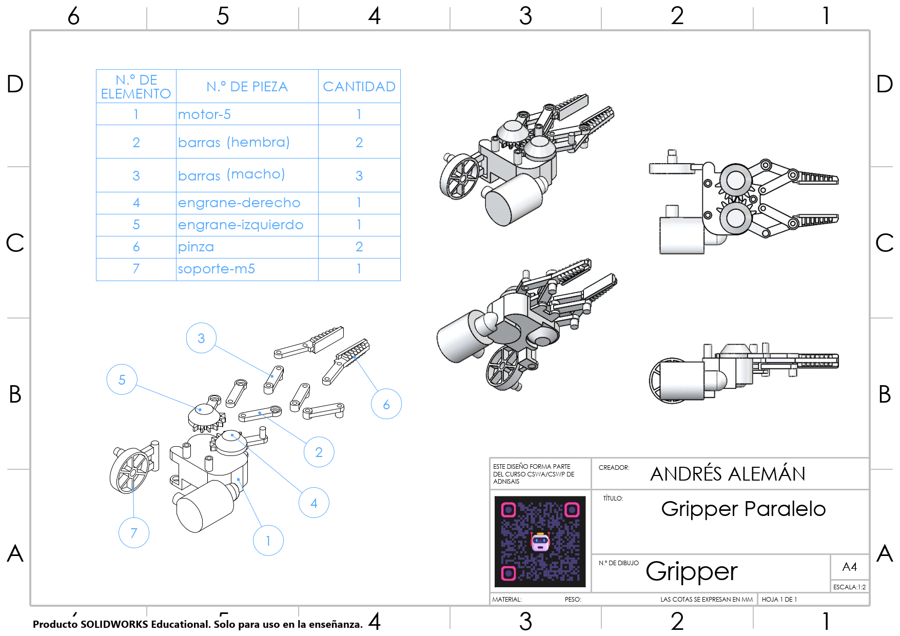 Sheet 6 - Gripper Assembly